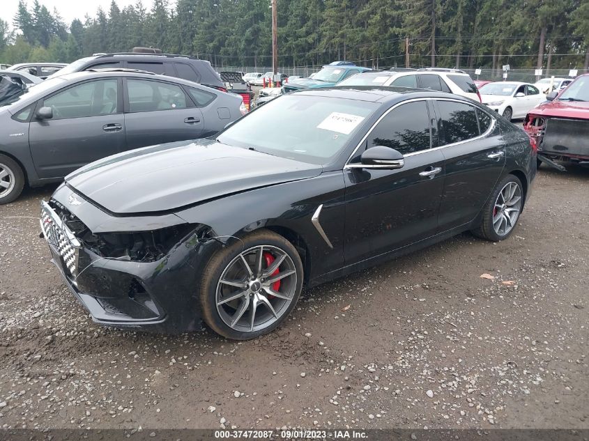 2019 Genesis G70 3.3T Advanced VIN: KMTG34LE1KU024826 Lot: 37472087