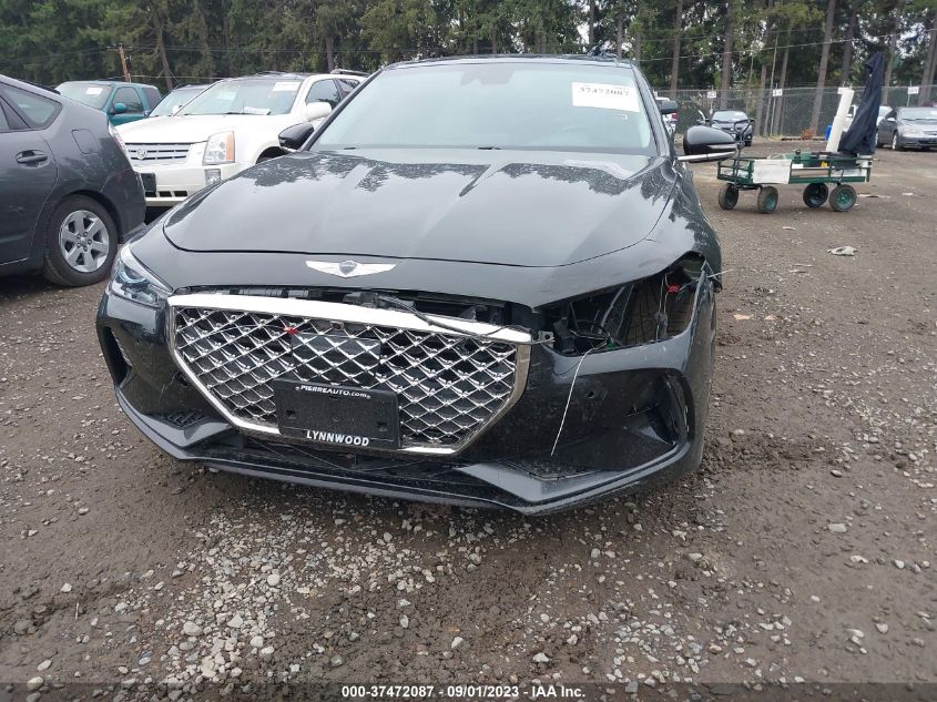 2019 Genesis G70 3.3T Advanced VIN: KMTG34LE1KU024826 Lot: 37472087