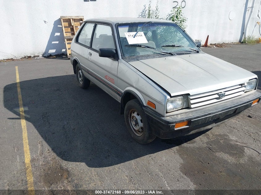 1988 Subaru Justy Gl/Rs VIN: JF2KA83A4JD703573 Lot: 37472168