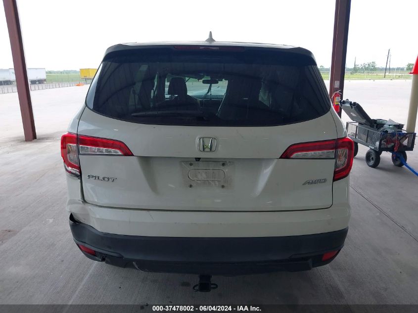 2019 Honda Pilot Lx VIN: 5FNYF6H17KB085635 Lot: 37478002
