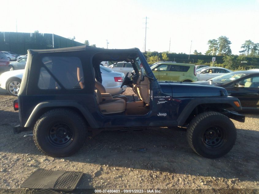 2000 Jeep Wrangler Sport VIN: 1J4FA49S6YP715686 Lot: 37480401