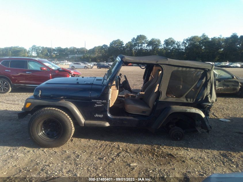 2000 Jeep Wrangler Sport VIN: 1J4FA49S6YP715686 Lot: 37480401