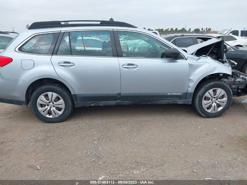 2013 Subaru Outback 2.5I VIN: 4S4BRBAC4D3279827 Lot: 37483113