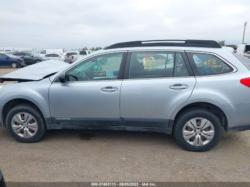 2013 Subaru Outback 2.5I VIN: 4S4BRBAC4D3279827 Lot: 37483113