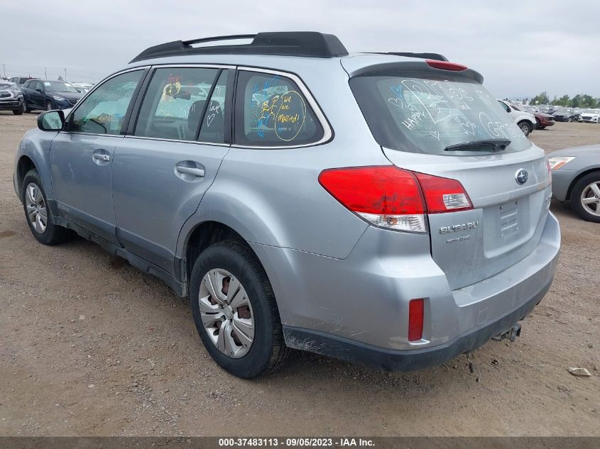 2013 Subaru Outback 2.5I VIN: 4S4BRBAC4D3279827 Lot: 37483113