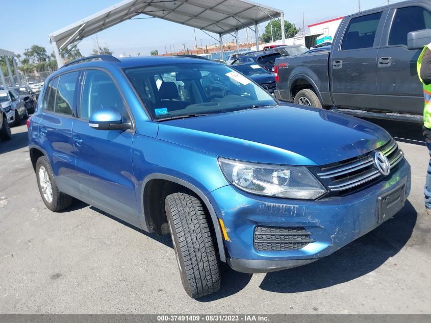 2017 Volkswagen Tiguan VIN: WVGBV7AX7HK023561 Lot: 37491409