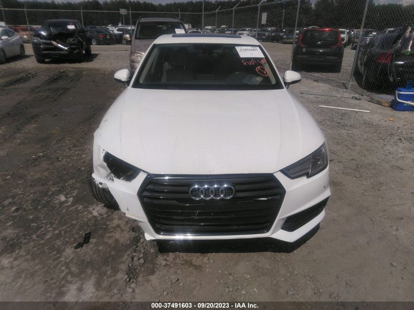 2019 Audi A4 40 Premium/40 Titanium Premium VIN: WAUGMAF49KA115421 Lot: 37491603