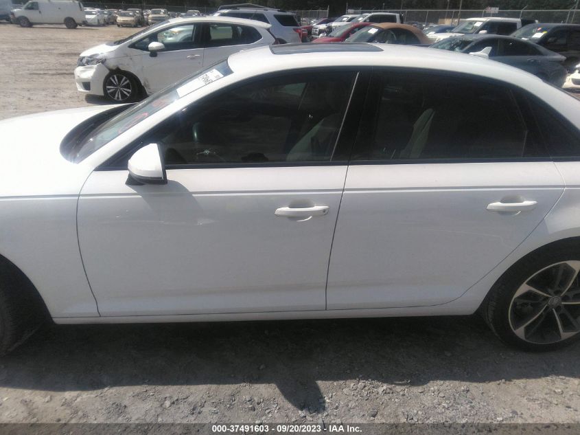 2019 Audi A4 40 Premium/40 Titanium Premium VIN: WAUGMAF49KA115421 Lot: 37491603