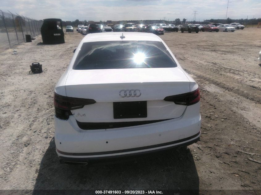 2019 Audi A4 40 Premium/40 Titanium Premium VIN: WAUGMAF49KA115421 Lot: 37491603