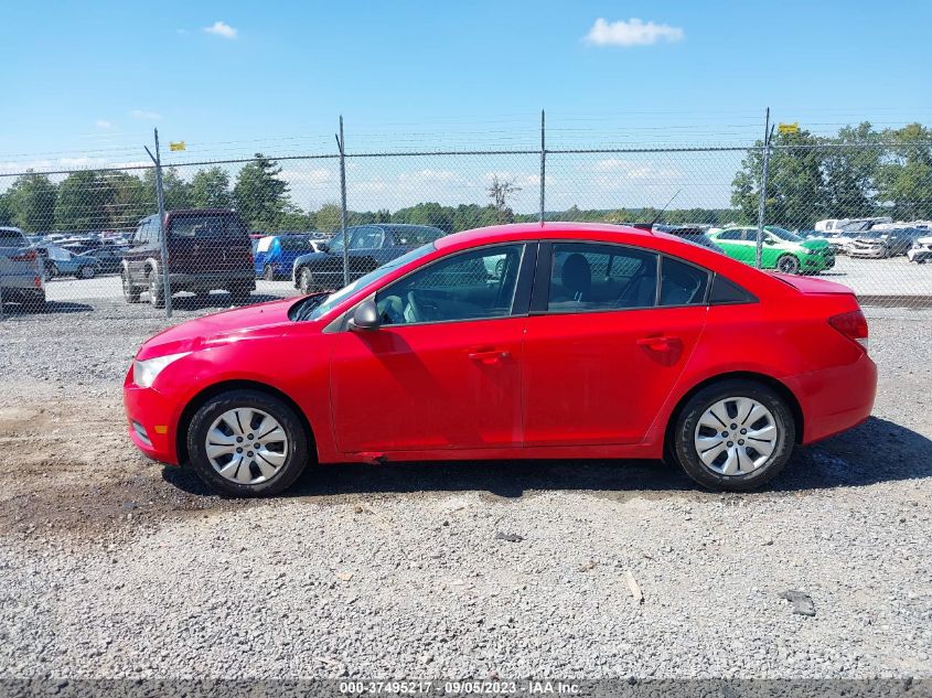 2014 Chevrolet Cruze Ls Manual VIN: 1G1PB5SH6E7270575 Lot: 37495217