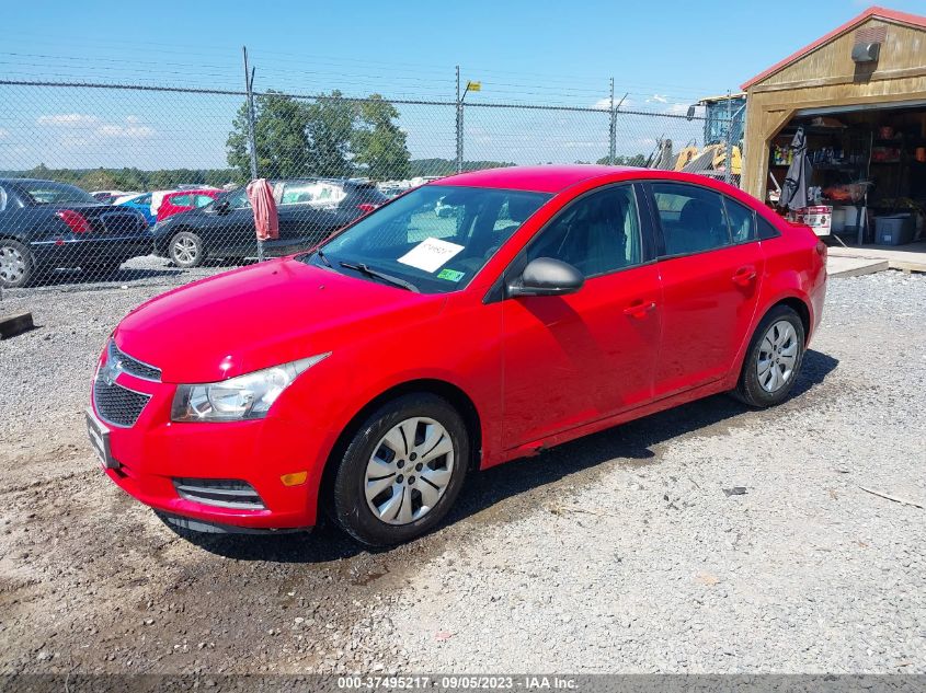 2014 Chevrolet Cruze Ls Manual VIN: 1G1PB5SH6E7270575 Lot: 37495217