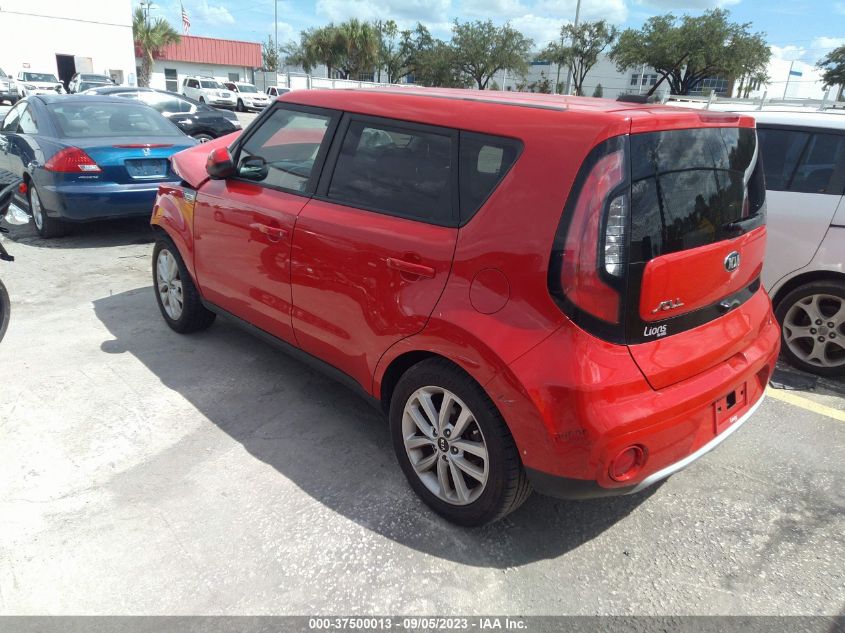 2019 Kia Soul + VIN: KNDJP3A5XK7661895 Lot: 37500013