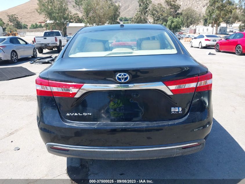 2015 Toyota Avalon Hybrid Xle Touring VIN: 4T1BD1EBXFU038877 Lot: 37500025