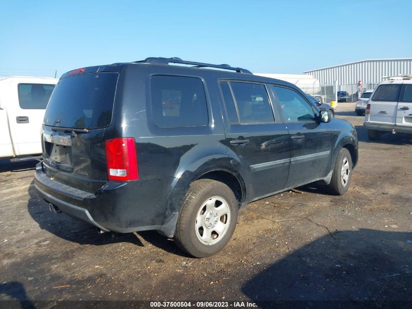 2010 Honda Pilot Lx VIN: 5FNYF3H25AB021597 Lot: 37500504