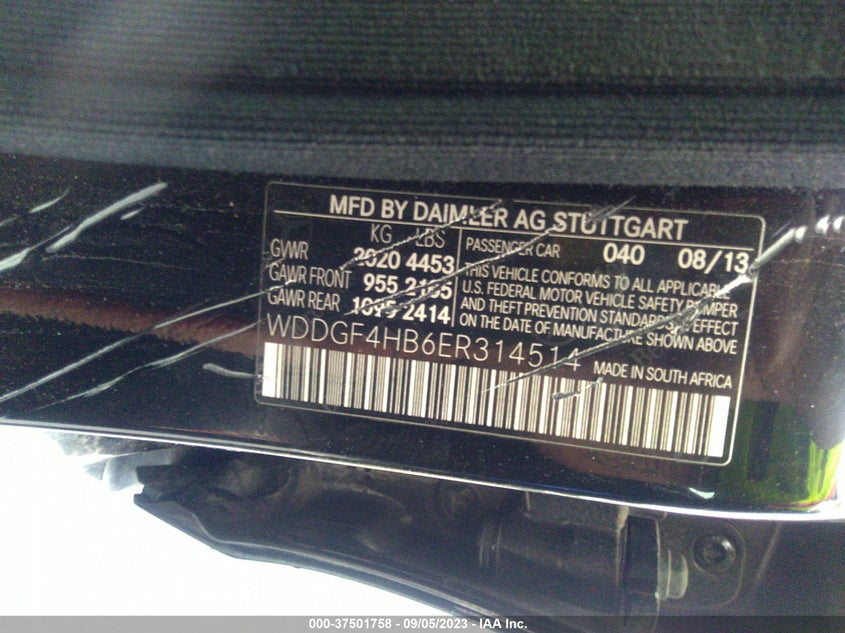 2014 MERCEDES-BENZ C 250 SPORT/LUXURY - WDDGF4HB6ER314514