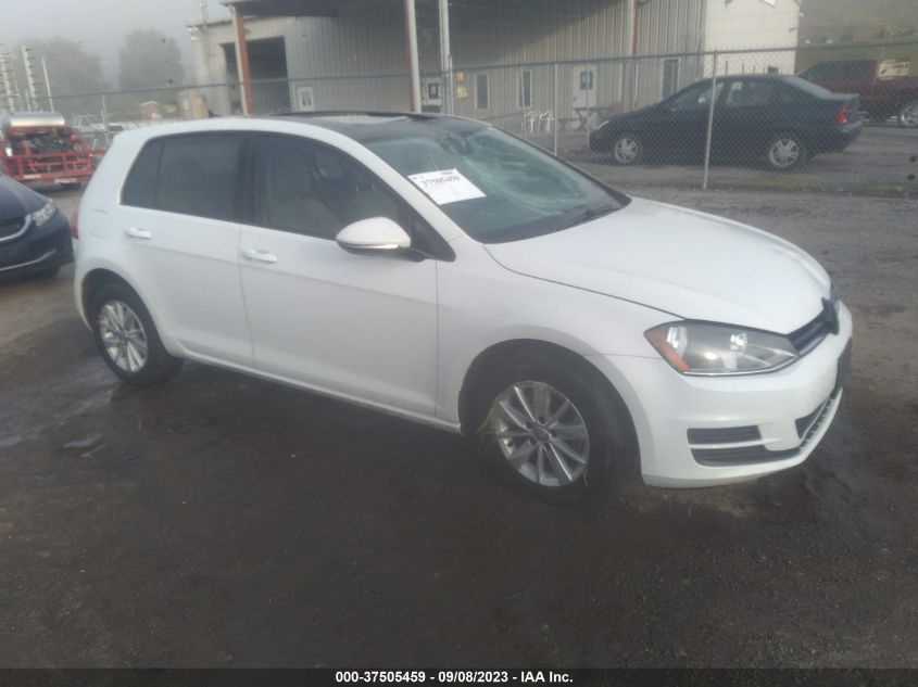 2015 Volkswagen Golf Tsi S W/Sunroof VIN: 3VW217AU7FM033645 Lot: 37505459