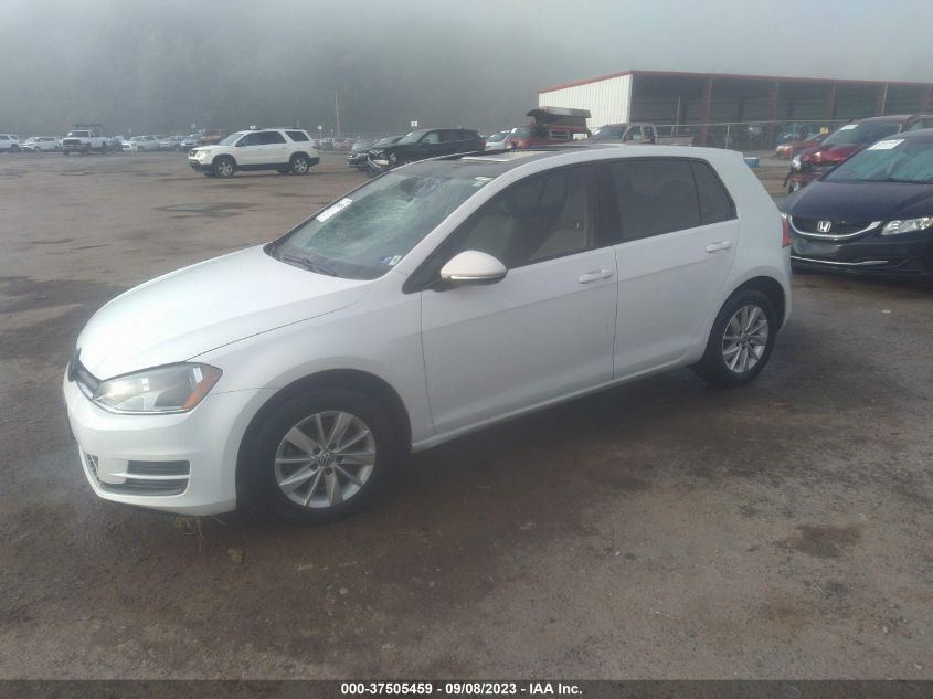 2015 Volkswagen Golf Tsi S W/Sunroof VIN: 3VW217AU7FM033645 Lot: 37505459