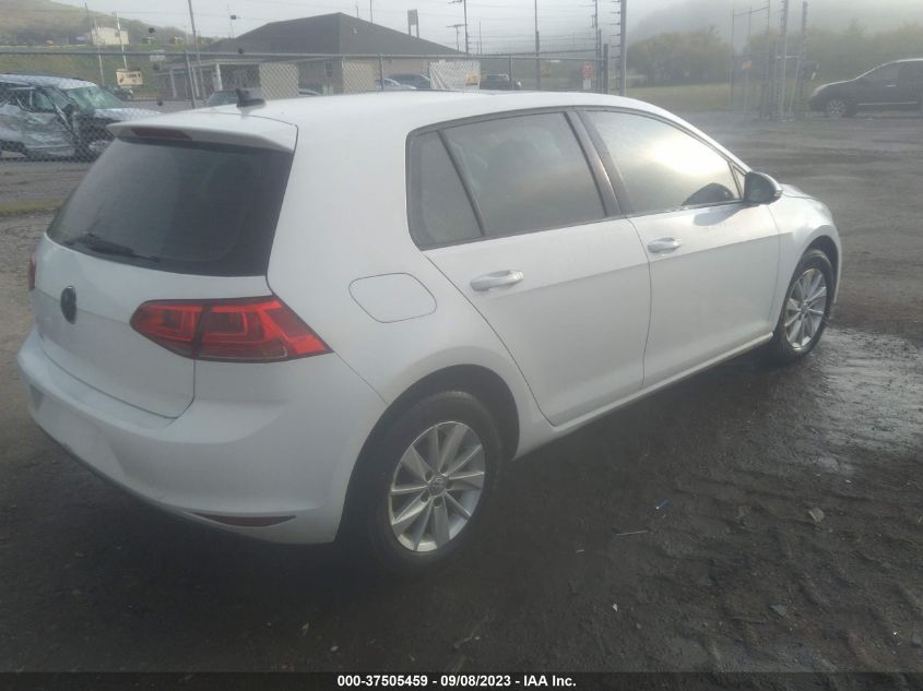 2015 Volkswagen Golf Tsi S W/Sunroof VIN: 3VW217AU7FM033645 Lot: 37505459