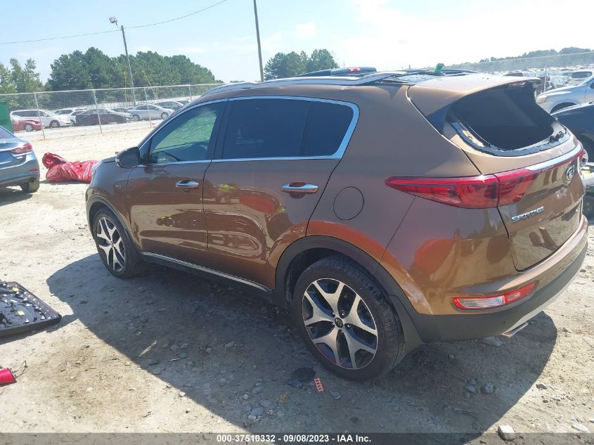 2017 Kia Sportage Sx Turbo VIN: KNDPRCA61H7169357 Lot: 37510332