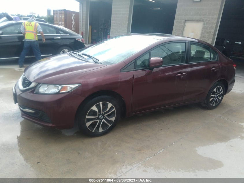 2014 HONDA CIVIC VIN: 19XFB2F85EE056382