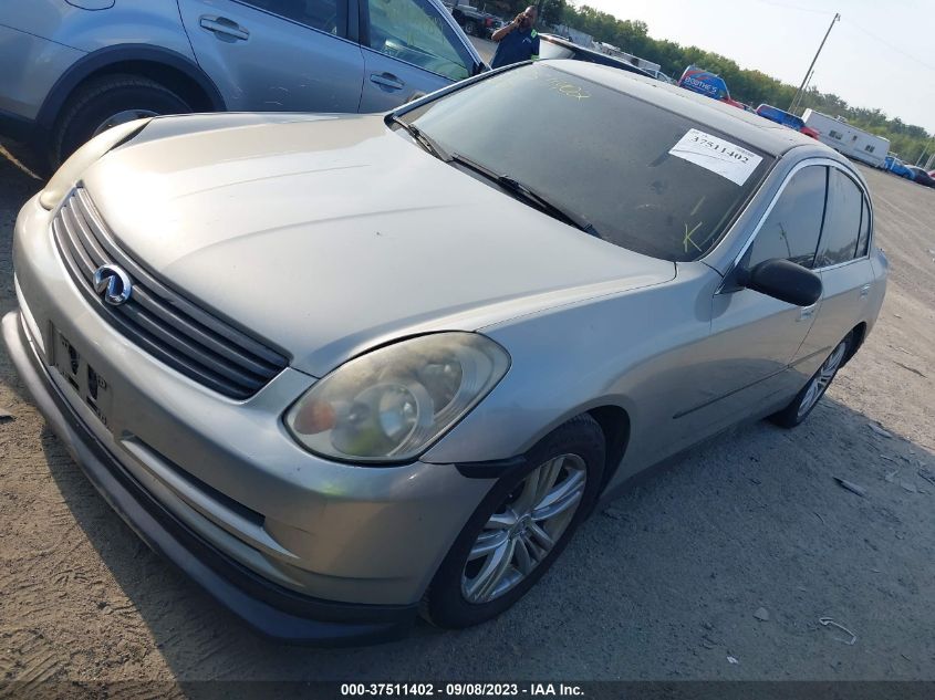 2003 Infiniti G35 W/Leather VIN: JNKCV51E03M014448 Lot: 37511402