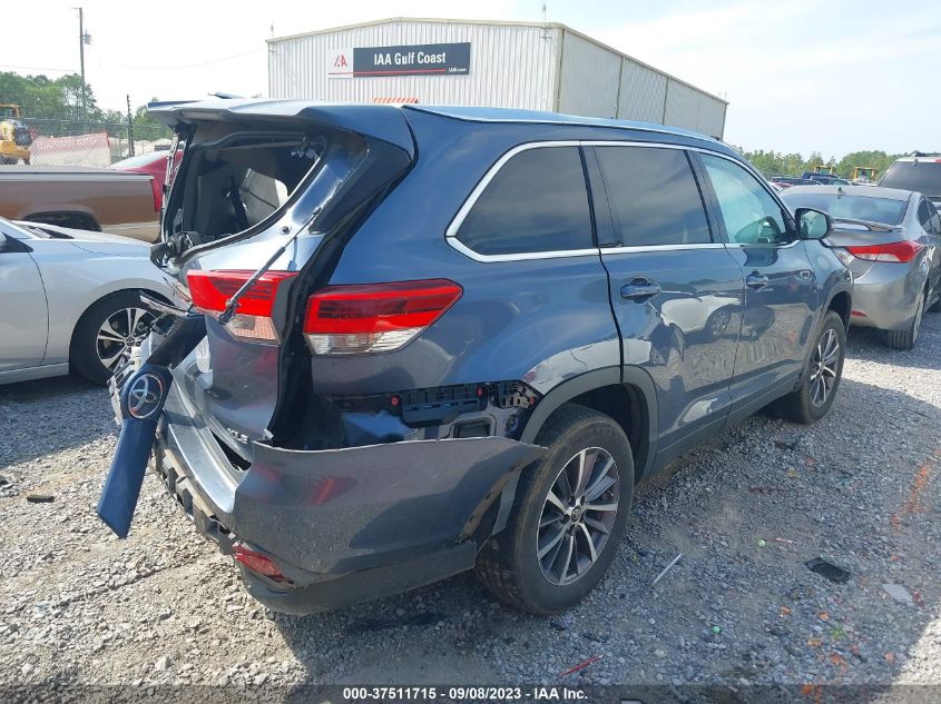 2019 Toyota Highlander Xle VIN: 5TDKZRFHXKS318790 Lot: 37511715