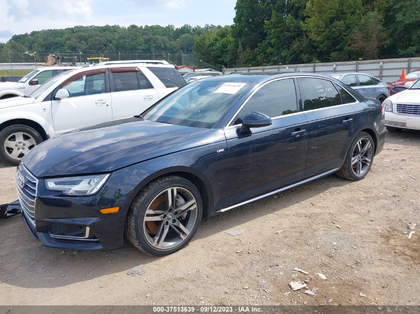 2017 Audi A4 Prestige VIN: WAURNBF42HA168563 Lot: 37513639