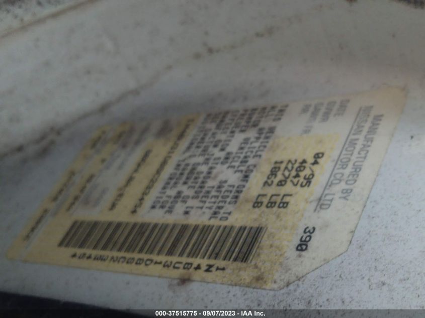 1N4BU31D8SC233454 1995 Nissan Altima Xe/Gxe/Se/Gle