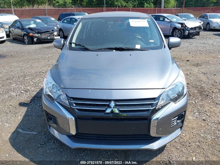 2021 Mitsubishi Mirage Le/Es/Carbonite Edition VIN: ML32AUHJXMH003668 Lot: 37521570