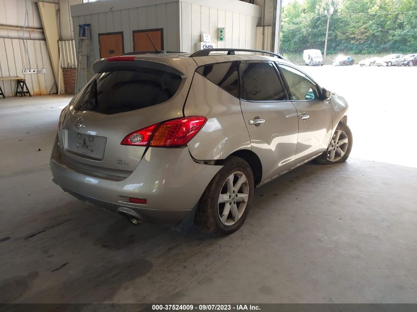 2009 Nissan Murano Sl VIN: JN8AZ18U09W019704 Lot: 37524009