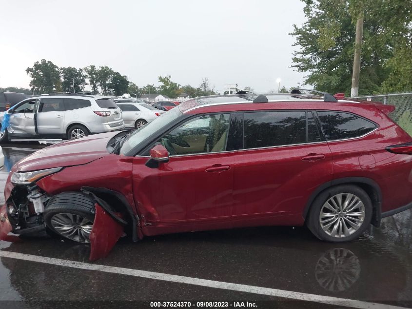 5TDEBRCH4PS113978 2023 Toyota Highlander Hybrid Platinum