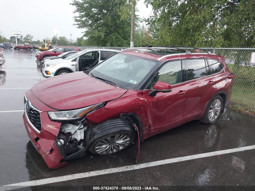 2023 Toyota Highlander Hybrid Platinum VIN: 5TDEBRCH4PS113978 Lot: 37524370