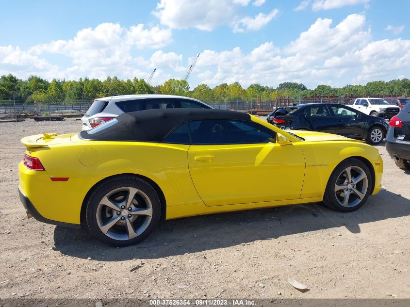 2014 Chevrolet Camaro 1Lt VIN: 2G1FB3D38E9232555 Lot: 37526354