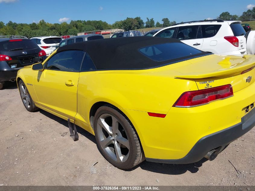 2014 Chevrolet Camaro 1Lt VIN: 2G1FB3D38E9232555 Lot: 37526354