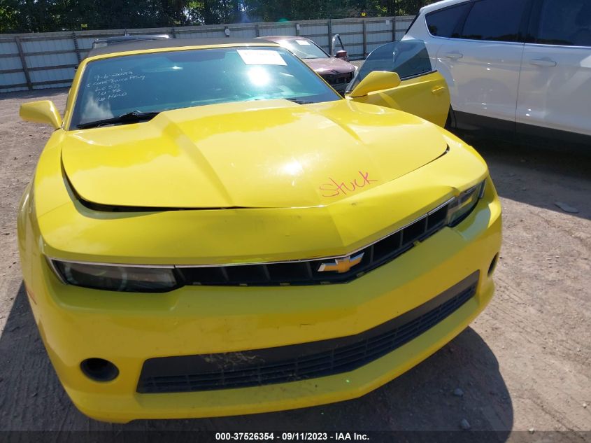 2014 Chevrolet Camaro 1Lt VIN: 2G1FB3D38E9232555 Lot: 37526354