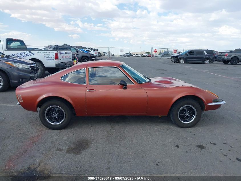 1973 Opel Gt VIN: 0Y07NC3005669 Lot: 37526617