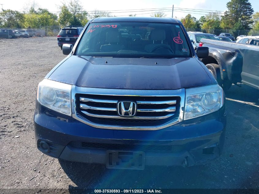 2014 Honda Pilot Lx VIN: 5FNYF3H25EB011366 Lot: 37530593