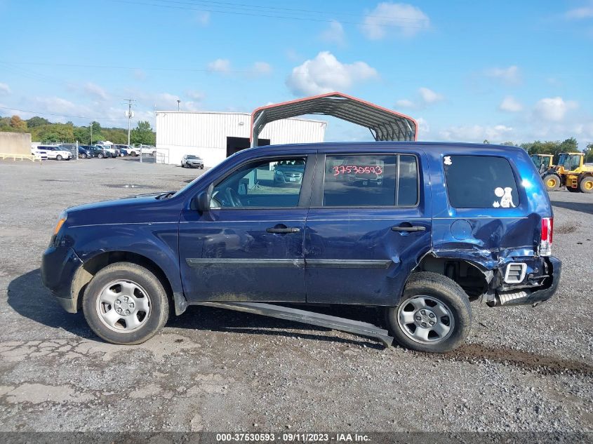 2014 Honda Pilot Lx VIN: 5FNYF3H25EB011366 Lot: 37530593