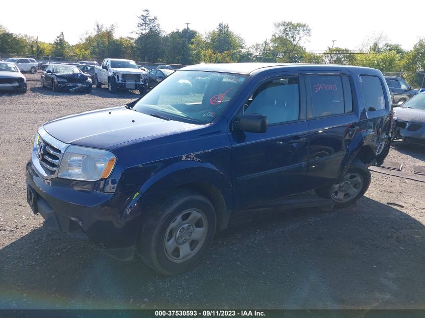 2014 Honda Pilot Lx VIN: 5FNYF3H25EB011366 Lot: 37530593