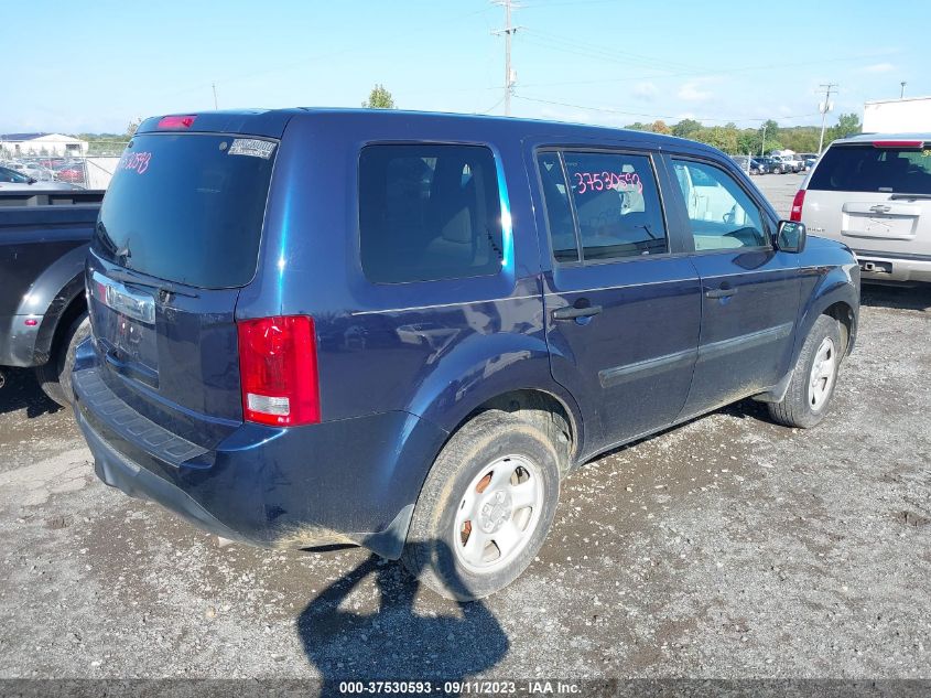 2014 Honda Pilot Lx VIN: 5FNYF3H25EB011366 Lot: 37530593