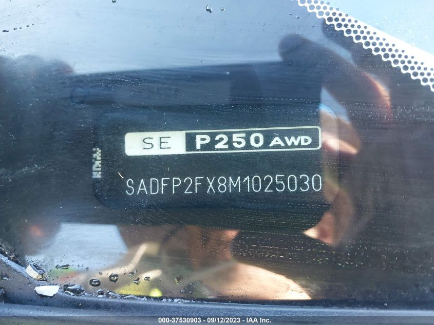 2021 Jaguar E-Pace Se VIN: SADFP2FX8M1025030 Lot: 37530903