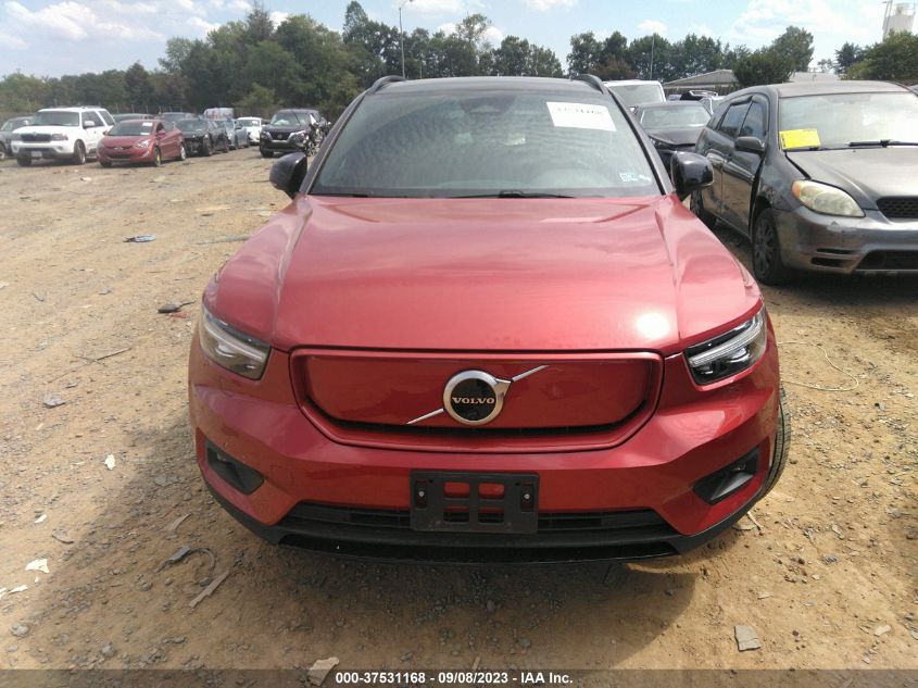 2022 Volvo Xc40 Recharge Pure Twin Plus VIN: YV4ED3UR3N2704867 Lot: 37531168