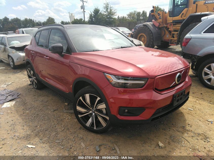 2022 Volvo Xc40 Recharge Pure Twin Plus VIN: YV4ED3UR3N2704867 Lot: 37531168