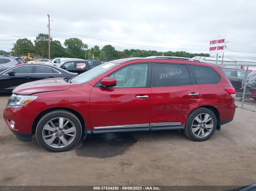 2014 Nissan Pathfinder Platinum VIN: 5N1AR2MN2EC627702 Lot: 37534250