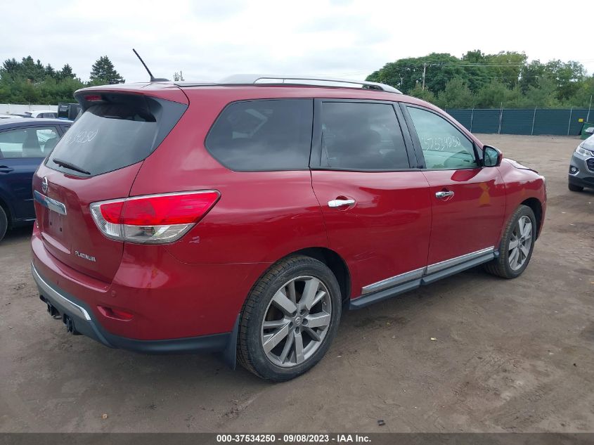 2014 Nissan Pathfinder Platinum VIN: 5N1AR2MN2EC627702 Lot: 37534250