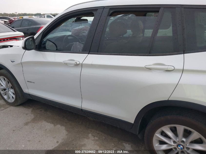 2016 BMW X3 Sdrive28I VIN: 5UXWZ7C52G0R32497 Lot: 37538652