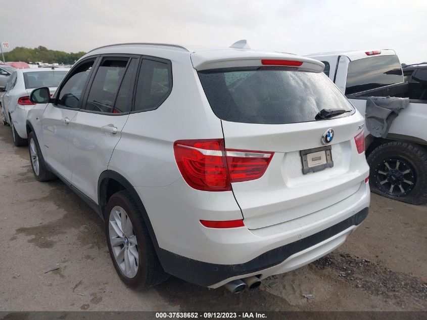 2016 BMW X3 Sdrive28I VIN: 5UXWZ7C52G0R32497 Lot: 37538652