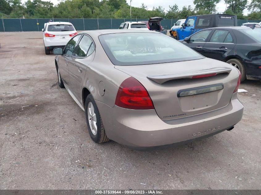 2006 Pontiac Grand Prix VIN: 2G2WP552161130450 Lot: 37539644