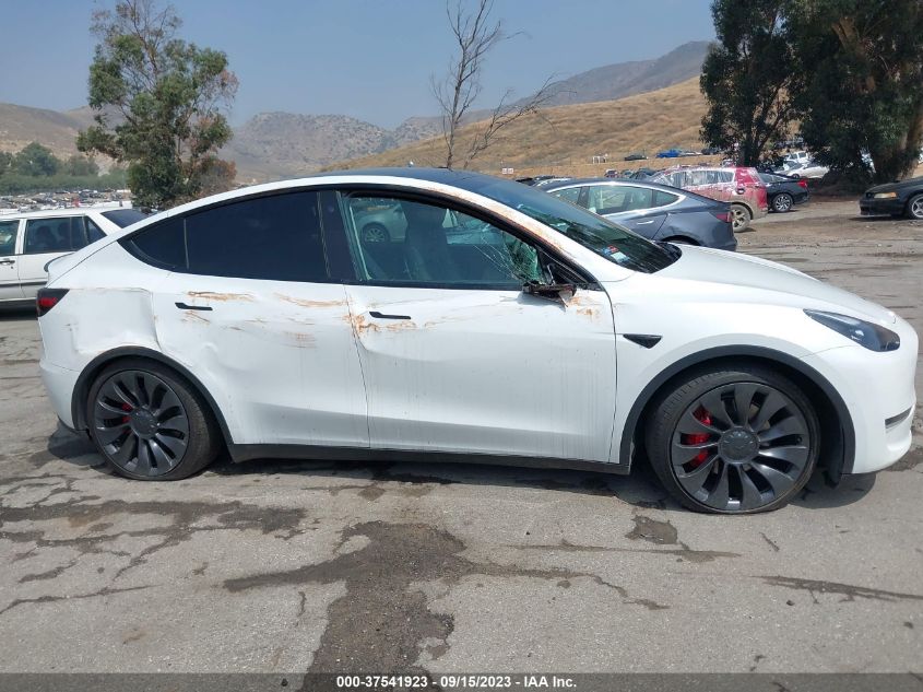 2021 Tesla Model Y Performance VIN: 5YJYGDEF8MF151209 Lot: 37541923