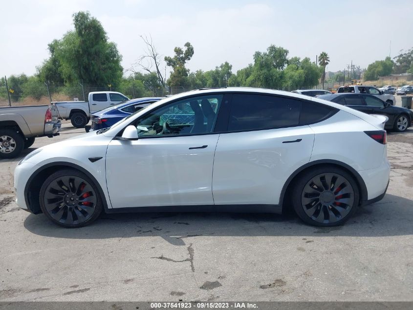 2021 Tesla Model Y Performance VIN: 5YJYGDEF8MF151209 Lot: 37541923